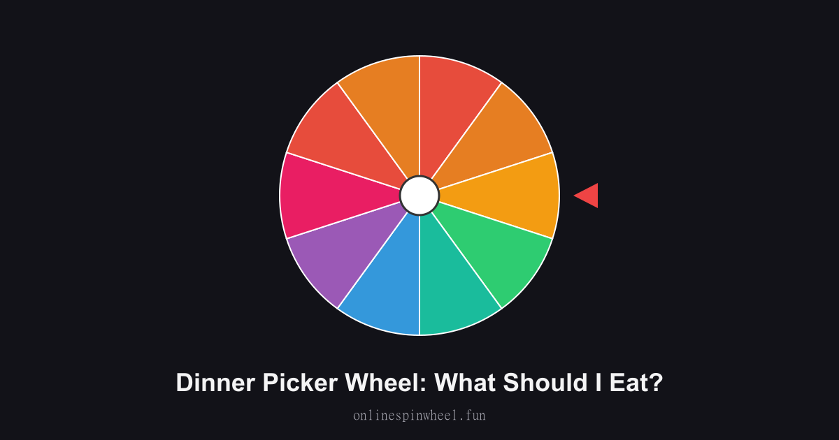 Dinner Picker Wheel: What Should I Eat? preview screenshot