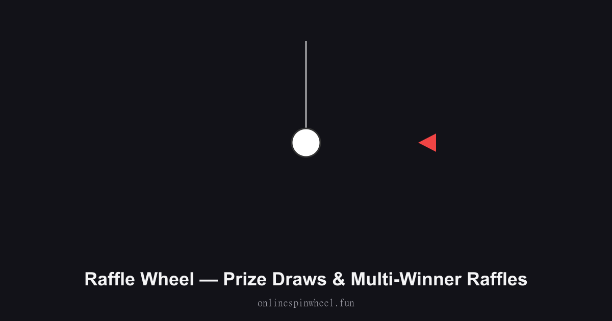 Raffle Wheel — Prize Draws & Multi-Winner Raffles preview screenshot