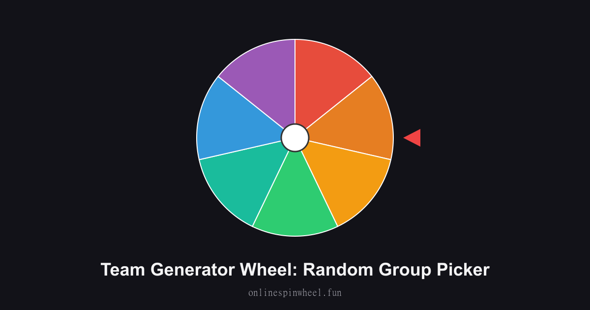 Team Generator Wheel: Random Group Picker preview screenshot